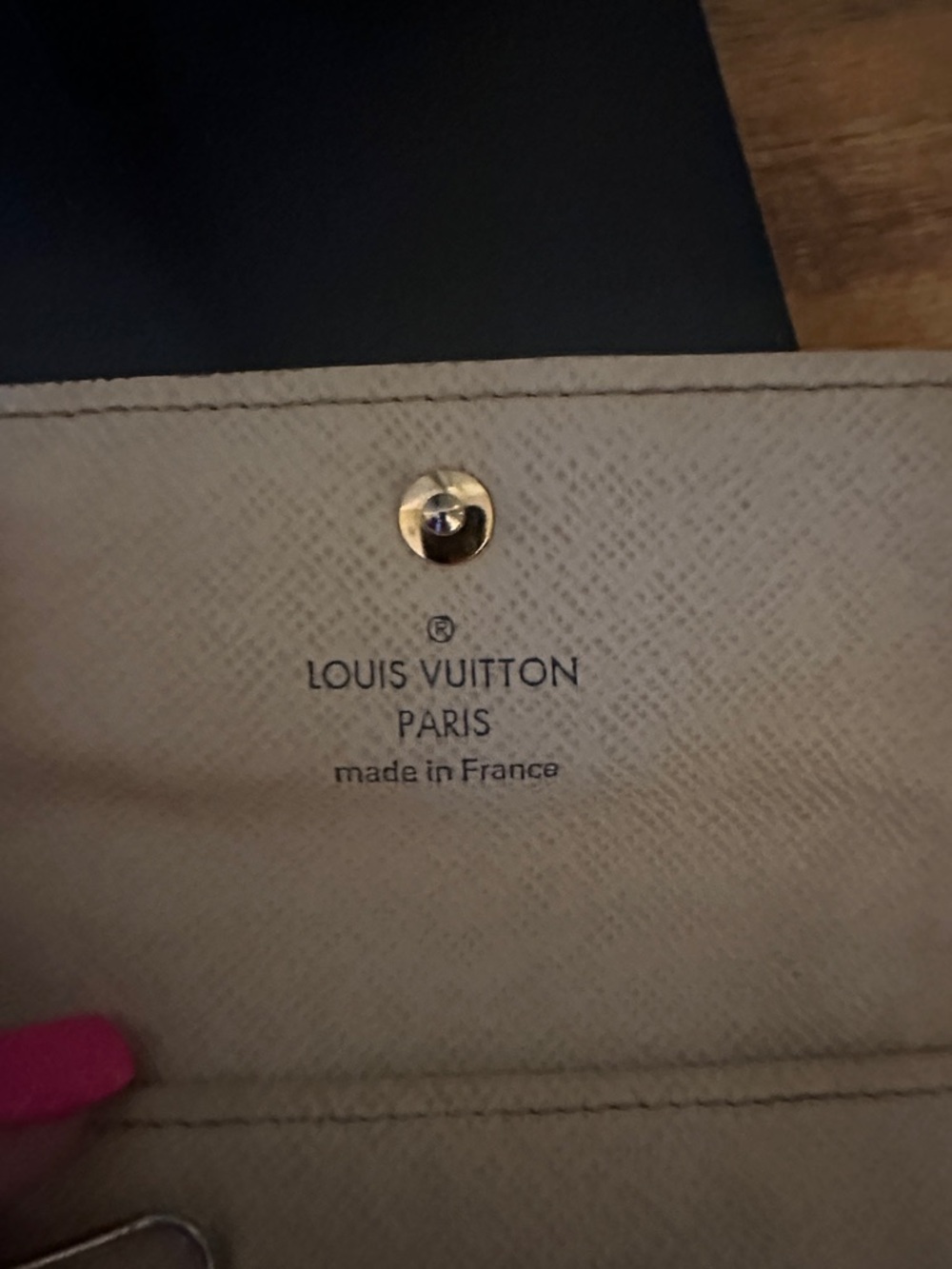 Louis Vuitton Damier Azur Continental Wallet - Cream/Blue - Picture 6 of 8